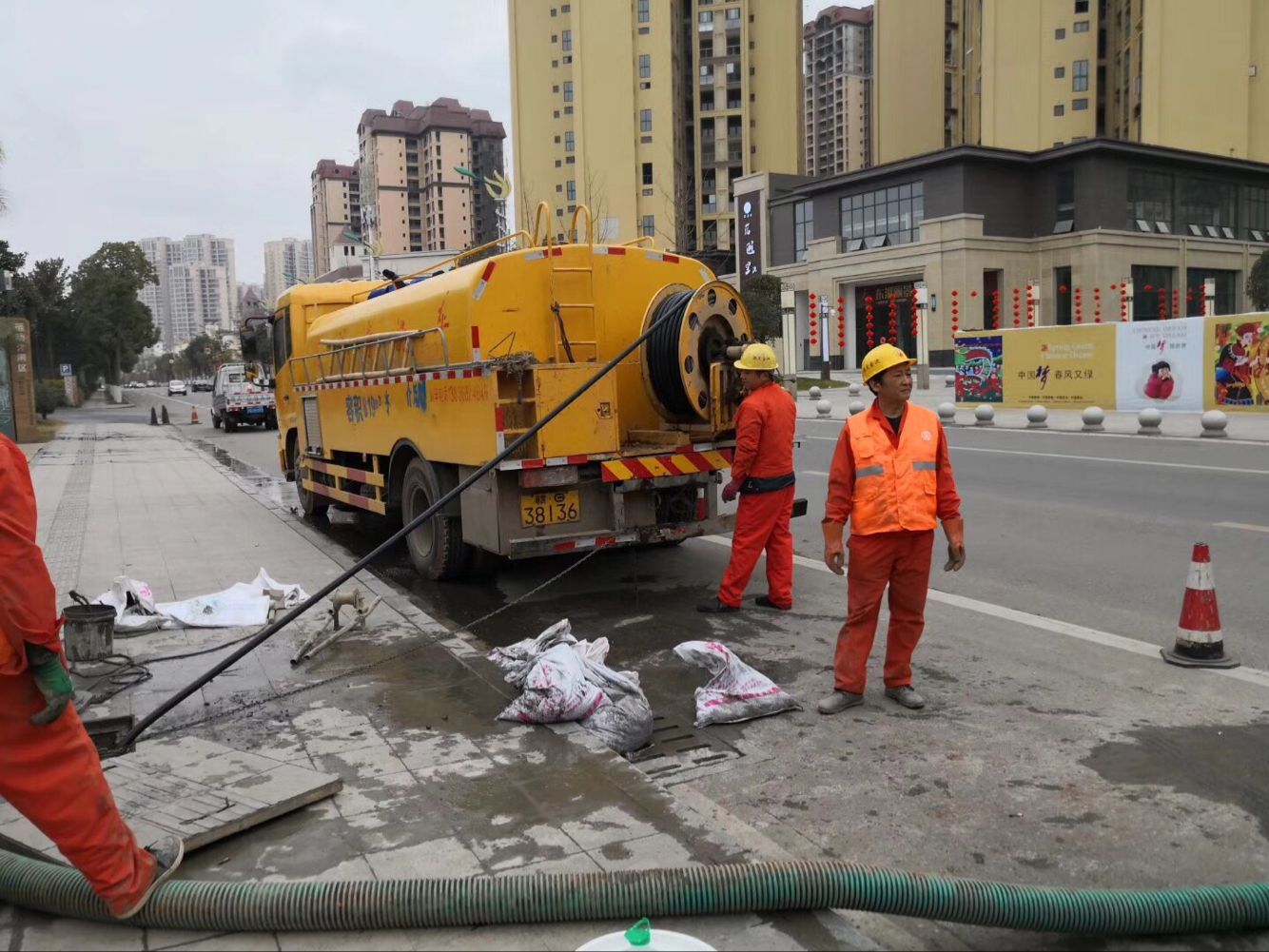 开福排污管道清淤-管道清洗